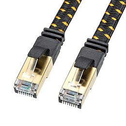 ☆【5個セット】 サンワサプライ カテゴリ8メッシュフラットLANケーブル KB-T8MEFL-03BKX5|カー用品卸問屋 ニューフロンテア