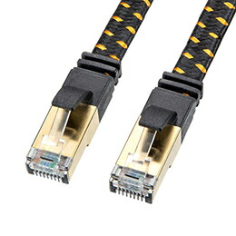 ☆【5個セット】 サンワサプライ カテゴリ8メッシュフラットLANケーブル KB-T8MEFL-05BKX5 10,503円