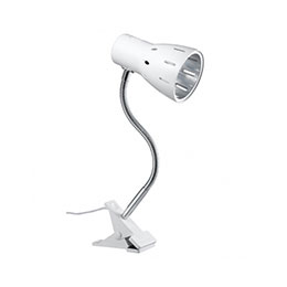 ☆【5個セット】 YAZAWA E26電球なしフレキシブルクリップライトホワイトCFX60X02WHX5｜カー用品卸問屋　ニューフロンテア