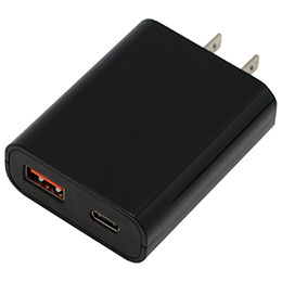 ☆【5個セット】imprinc PD対応Type-C/1USBポート平型AC18W BK IAC1CUPD18BKX5