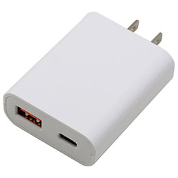 ☆【5個セット】imprinc PD対応Type-C/1USBポート平型AC18W WH IAC1CUPD18WHX5