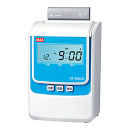 MAX マックス タイムレコーダ ER-80SUW ホワイト ER90717｜カー用品卸問屋　ニューフロンテア