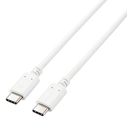 ☆【3個セット】 エレコム USB2.0ケーブル(認証品、USB Type-C(TM) to USB Type-C(TM)) U2C-CC5PC20NWHX3|カー用品卸問屋 ニューフロンテア