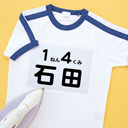 ☆【5個セット】 サンワサプライ インクジェット用アイロンで貼るゼッケンシール JP-NU5A5NX5