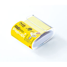 ☆【5個セット】 3M Post-it ポストイット 強粘着ポップアップノートディスペンサー イエロー 3M-WD330-WH-YX5