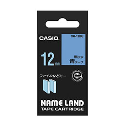 ☆【5個セット】 カシオ計算機 ネームランドテープ12mm 青 XR-12BUX5