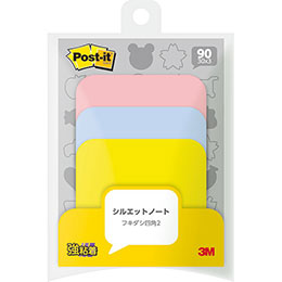 ☆【10個セット】 3M Post-it ポストイット シルエットノート 強粘着 フキダシ四角2 3M-SSS-FKS2X10