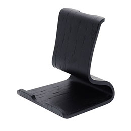 ☆【5個セット】 日本トラストテクノロジー JTT 天然木スマホハイスタンド ブラック WSHS-BKX5｜カー用品卸問屋　ニューフロンテア