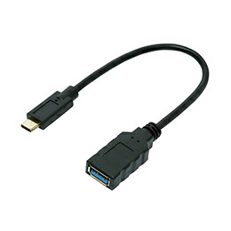 ☆【5個セット】 ミヨシ USB Type-C 3.1 Gen2対応ホストケーブル 0.15m ブラック SAD-CH03/BKX5