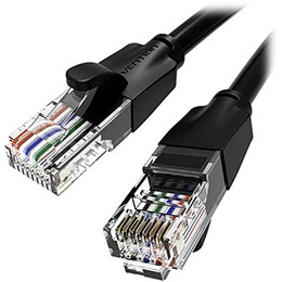 ☆【5個セット】 VENTION Cat.6 UTP LANケーブル 20m Black IB-4885X5｜カー用品卸問屋　ニューフロンテア