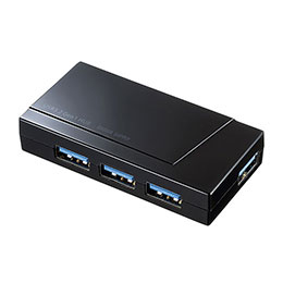 ☆サンワサプライ USB3.2 Gen1 4ポートハブ(4ポート・バスパワー) USB-3H417BKN