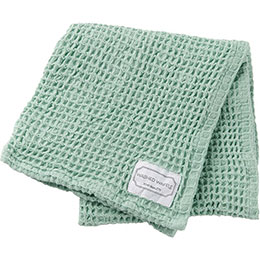 ☆【10セット】 レップ ワッフルクロス ヘンリー キッチンクロス グリーン REP-501405X10
