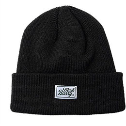 ☆MACK BARRY マクバリー 【BEANIE(ビーニー)】 CLASSIC LABEL LONG BEANIE ブラック MCBRY70771