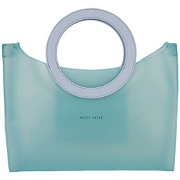 ☆MISTY LAYER トートバッグ リングタイプ Ri ミストをまとうような柔らかい透け感 ブルー MLTbR-BL