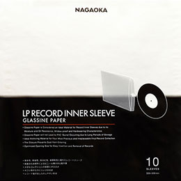 ☆【5個セット】 NAGAOKA グラシン紙 LPレコードインナースリーブ GRS-LP10X5