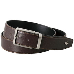☆ラコステ ベルト ピン式 ダークブラウン 4097-097