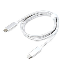 ☆【5個セット】 日本トラストテクノロジー JTT USB3.2 Gen2 TYPE-C to TYPE-Cケーブル 1m SLIVER JTCC322-10SVX5