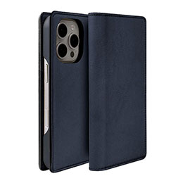 ☆ABBI SIGNATURE LISCIO イタリアンレザー MagSafe対応ダイアリーケース for iPhone 16 Pro Max ネイビー ABS27314i16PM