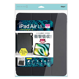 ☆ナカバヤシ 13インチiPad Air(M2)用 ソフトハニカムケース ブラック TBC-IPA24305BK