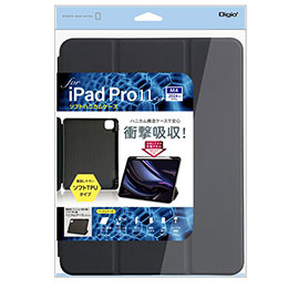 ☆ナカバヤシ 11インチiPad Pro(M4)用 ソフトハニカムケース ブラック TBC-IPP24305BK