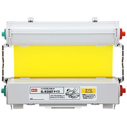☆MAX ビーポップ インクリボン 50m巻 黄色 SL-R208Tキイロ IL90156