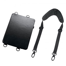 ☆サンワサプライ iPad Pro 13インチ M4/2024用スタンド ベルト付きケース PDA-IPAD2012BK