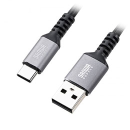 ☆【5本セット】 サンワサプライ USB 2.0 Type-Cケーブル C-A ストレート 0.5m KU-CA05TKX5