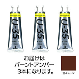 ☆【3本×5セット】 ターナー色彩 U35 バーントアンバー60ml TURNER108775X5