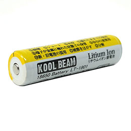 ☆【3セット】 KOOLBEAM クールビーム 18650充電池・2600mA・3.7V LT-1801X3