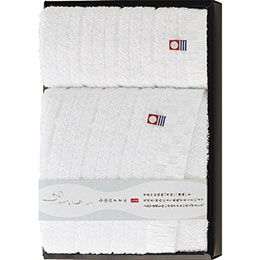 ☆【72セット】 しろきらり タオルセット 【フェイスタオル×1・ウォッシュタオル×1】 FUJI-615603539X72