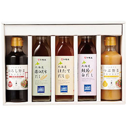 ☆【6セット】 三國推奨 北海道だし&ドレッシングセット 【羅臼昆布だし・ほたてだし・鮭節白だし・つぶ野菜ノンオイルドレッシング ほか】 FUJI-250255568X6