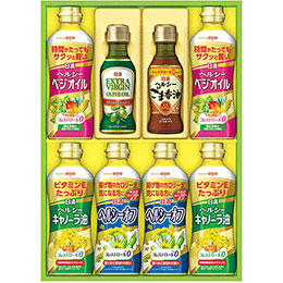 ☆【4セット】 日清オイリオ 日清バラエティオイルギフト 【ヘルシーキャノーラ油・ヘルシーベジオイル・ヘルシーオフ ほか】 FUJI-420143282X4