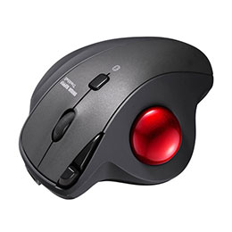 ☆サンワサプライ Bluetoothトラックボール(静音・5ボタン・親指操作タイプ) MA-BTTB186BK