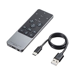 ☆サンワサプライ Bluetoothタッチパッドリモコン プレゼンや動画視聴時に便利なカーソル・メディアキー ブラック MA-PBS325BK
