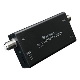 ☆HORIC ホーリック アンテナブースター 室内・BS/CS専用 利得調整機能付き USB給電タイプ ブラック ABB-024B