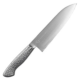 ☆よこやま 燕熟の技 オールステンレス三徳包丁 全長31.4cm・刃渡り18cm EJRK-2000