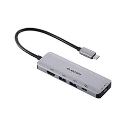 ☆エレコム USB Type-C(TM)5in1ドッキングステーション (20W 出力対応) DST-051BPSV｜カー用品卸問屋　ニューフロンテア