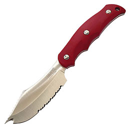 ☆TAPP サカナイフ SAKAKNIFE H-1鋼 誰でも簡単に魚をさばける魔法の包丁 レッド SAKAKNIFE-RED