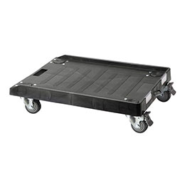 ☆サンワサプライ 樹脂製ドーリー 75リットルオリコン仕様 ブラック CART-FA1175BK