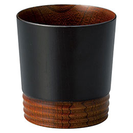 ☆山中塗 欅のロックカップ 粋 【約300ml・約φ90&times;95mm】 22609606｜カー用品卸問屋　ニューフロンテア
