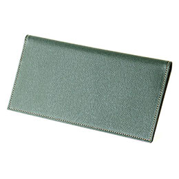 ☆ガジェットリンク FRUHスマートロングウォレット なんと薄さ8mm 背広の胸ポケットに入れても目立たない ダークグリーン GL013