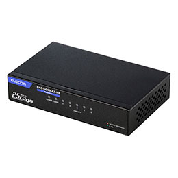 ☆エレコム 2.5Gマルチギガ対応5ポートスイッチ 金属筐体 ACアダプター EHC-Q05MA2-HB