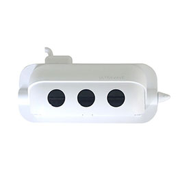 ☆FlukeForest ULTRAWAVE サブマリン歯ブラシ除菌ホルダー 4本収納 ホワイト FF-SST3-WH