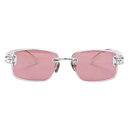 ☆Chamelo カラーが変わるサングラス オーラ Aura ホワイト&times;ハッピーカラー クリア・ピンク・ブルー・パープル Chamelo-Aura-WH｜カー用品卸問屋　ニューフロンテア