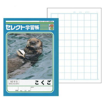 送料無料 代引不可 こくご セレクト学習帳 10マス K 11 2 文運堂 教科ノート 21mm方眼 B5 10冊セット
