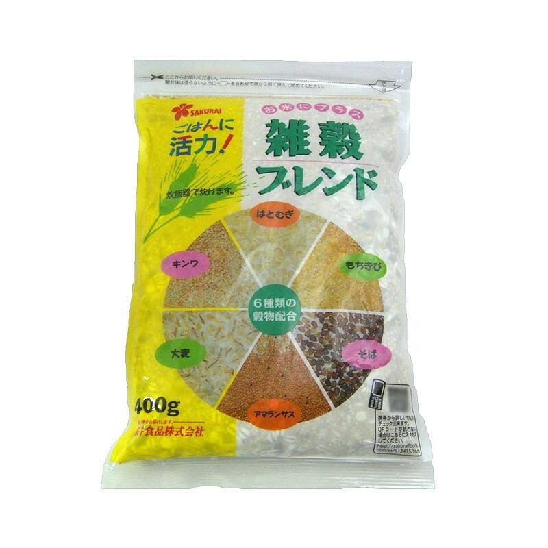 バーゲンセール 桜井食品 雑穀ブレンド 400g×24個 他の商品と同梱不可 北海道 沖縄 離島別途送料 fucoa.cl