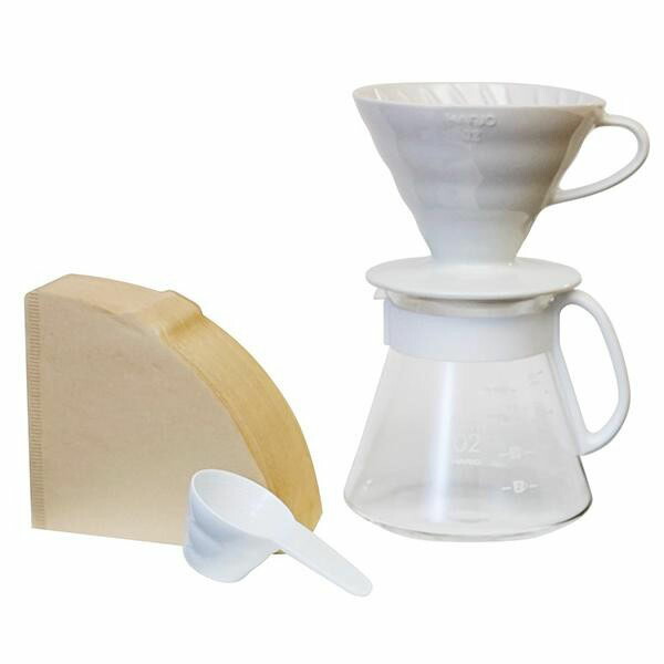 即納！最大半額！ HARIO ハリオ V60 CERAMIC DRIPPER 02 SET 有田焼 セラミックドリッパーセット XVDD-3012W  他の商品と同梱不可 北海道 沖縄 離島別途送料 qdtek.vn