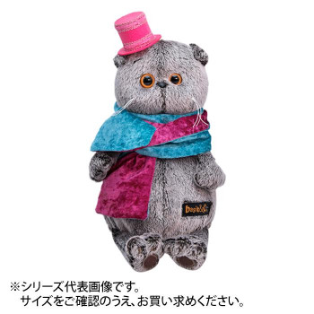 オンラインショップ ぬいぐるみ 送料無料 ヴェルフ Ks22 121 他の商品と同梱不可 北海道 沖縄 離島別途送料 22cm ぬいぐるみ ねこ ベルベットのスカーフ Basik Basa Budi Fah Co Bw