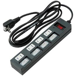 ☆YAZAWA 10個セット個別集中スイッチ付節電タップ Y02BKS452BKX10