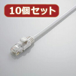 ☆10個セット エレコム Gigabit やわらかLANケーブル(Cat6準拠) LD-GPY WH2X10 7,623円